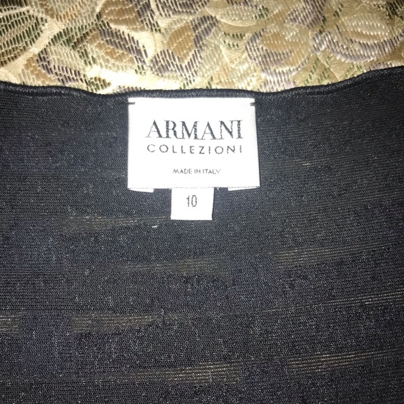 Armani Collezioni Sweater/Blouse, Size 10, Black - Picture 7 of 8